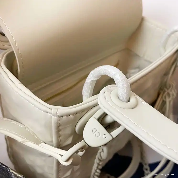 Cheap Bag White Ultramatte Frosted Calfskin Dior Cannage Lady Mini 0623 Luxury